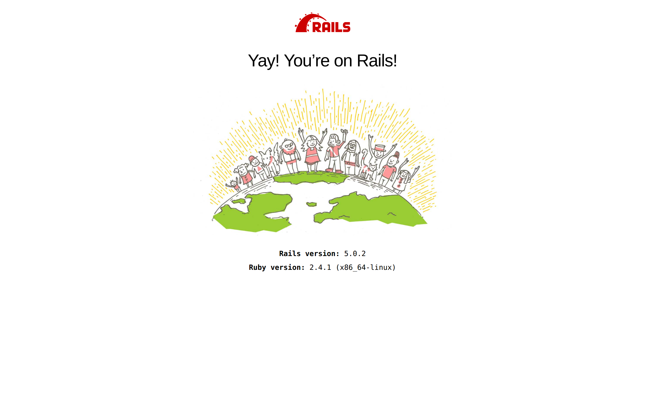 rails server success screenshot